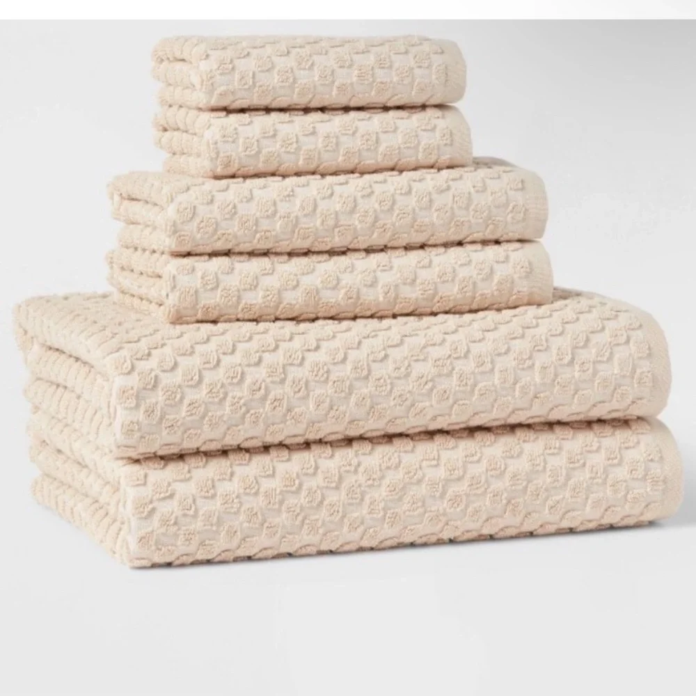 NEW Threshold NWT 6pc Performance Towel Set